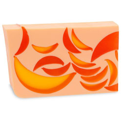 Primal Elements Handmade Glycerin Soap, Orange Cantaloupe