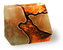 Fire Geode Soap Rock