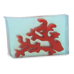 Primal Elements Handmade Glycerin Soap, Red Coral