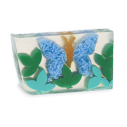 Primal Elements Handmade Glycerin Soap, Papillon en Bleu