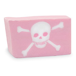 Primal Elements Handmade Glycerin Soap, Skull & Bones Pink