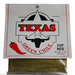 Taste of Texas Green Chile Dip Mix